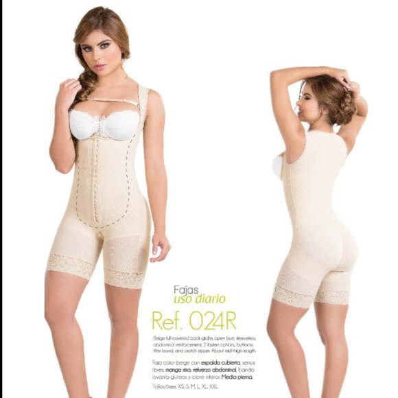 Colombian Full-Covered Back Girdle/Shapewear- 024R/024RN (Faja Colombiana)